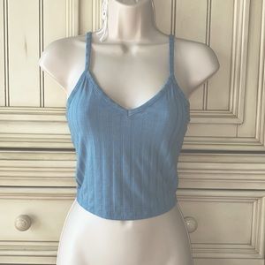 Spaghetti Strap Casual Cropped Knit Tank Top Jr’s Sz S Like New